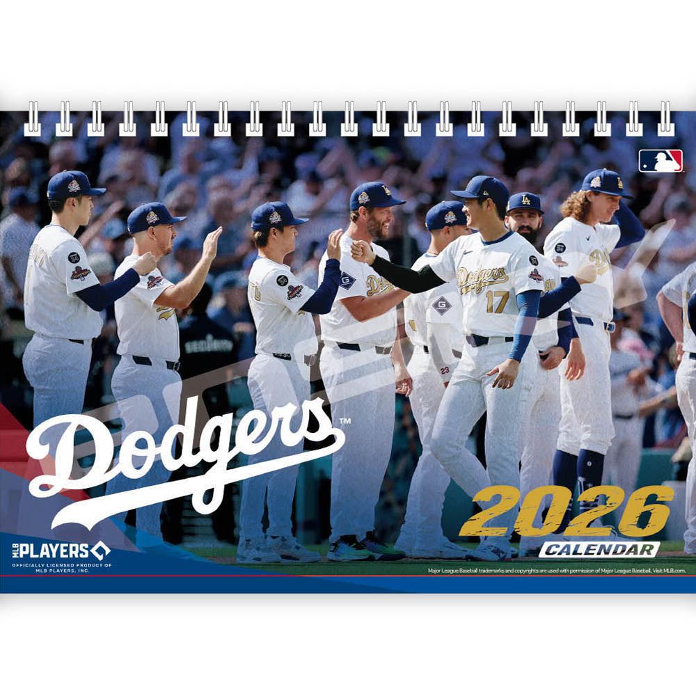 【予約商品】 LOS ANGELES DODGERS（MLB） ロサンゼルスドジャース - 卓上 ロサンゼルス・ドジャース 2026年カレンダー / カレンダー・ダイアリー 【公式 / オフィシャル】