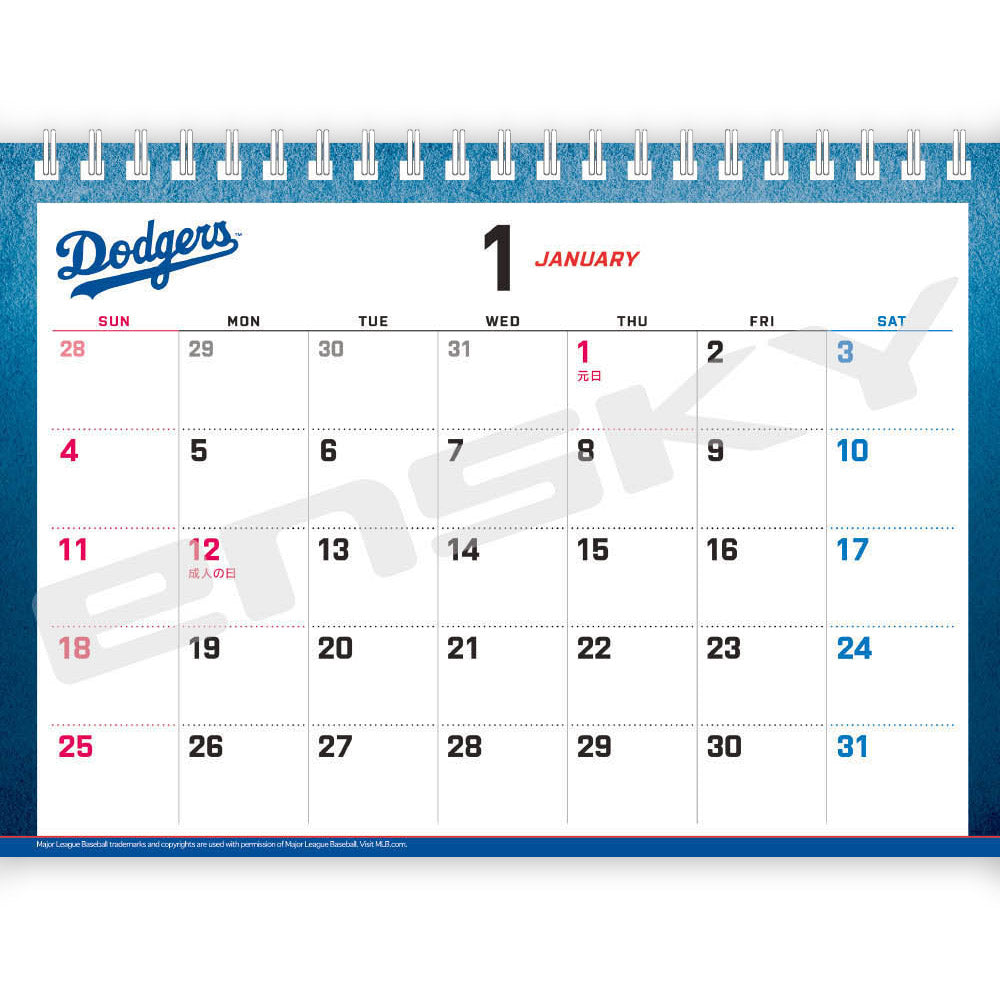 
                  
                    【予約商品】 LOS ANGELES DODGERS（MLB） ロサンゼルスドジャース - 卓上 ロサンゼルス・ドジャース 2026年カレンダー / カレンダー・ダイアリー 【公式 / オフィシャル】
                  
                