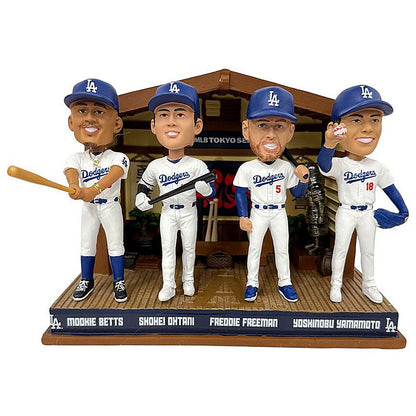 LOS ANGELES DODGERS（MLB） ロサンゼルスドジャース - MLB公式 ドジャース / All Eyez On LA 限定ミニ・ボブルヘッド / 大谷翔平 ムーキー・ベッツ フレディ・フリーマン 山本由伸 4体セット〈 世界2025個限定 〉 / フィギュア・人形 - PGS