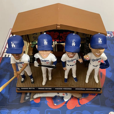 LOS ANGELES DODGERS (MLB) - Official MLB Dodgers / All Eyez On LA Exclusive Mini Bobbleheads / Shohei Ohtani, Mookie Betts, Freddie Freeman, and Yoshinobu Yamamoto (Set of 4) (Limited to 2,025 pieces worldwide)