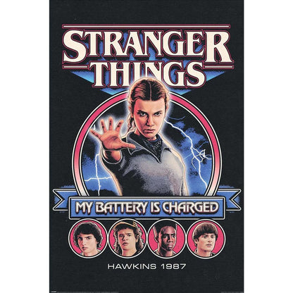 STRANGER THINGS ストレンジャー・シングス (シーズン5 2025年配信決定 ) - MY BATTERY IS CHARGED / ポスター - PGS