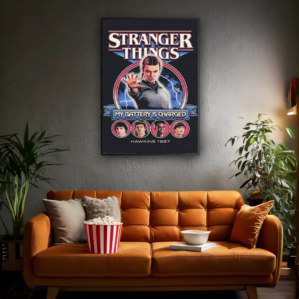 STRANGER THINGS ストレンジャー・シングス (シーズン5 2025年配信決定 ) - MY BATTERY IS CHARGED / ポスター（STRANGER THINGS）公式グッズ - PGS