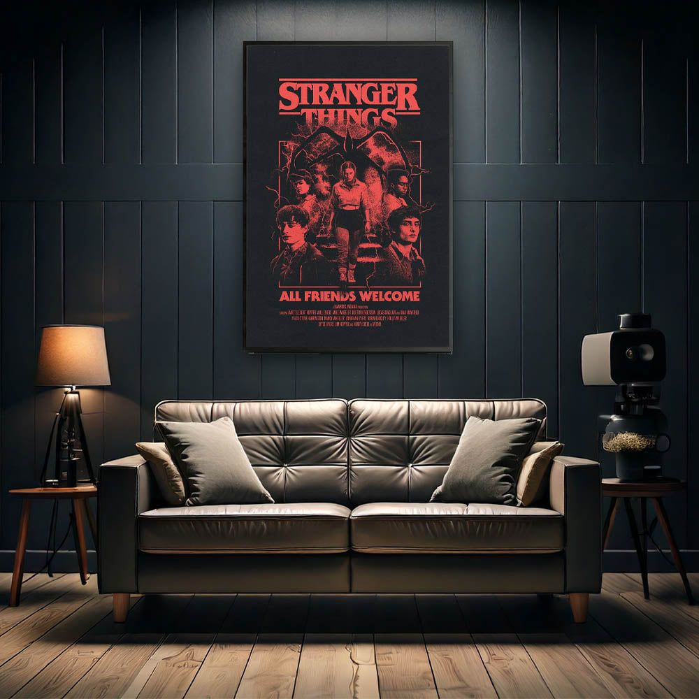 STRANGER THINGS ストレンジャー・シングス (シーズン5 2025年配信決定 ) - ALL FRIENDS WELCOME / ポスター（STRANGER THINGS）公式グッズ - PGS