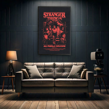 STRANGER THINGS ストレンジャー・シングス (シーズン5 2025年配信決定 ) - ALL FRIENDS WELCOME / ポスター（STRANGER THINGS）公式グッズ - PGS