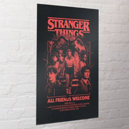 STRANGER THINGS ストレンジャー・シングス (シーズン5 2025年配信決定 ) - ALL FRIENDS WELCOME / ポスター（STRANGER THINGS）公式グッズ - PGS