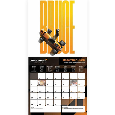 FORMULA ONE（F1） フォーァミュラワン - SQUARE CALENDAR / MCLAREN / カレンダー・ダイアリー（FORMULA ONE（F1））公式グッズ - PGS