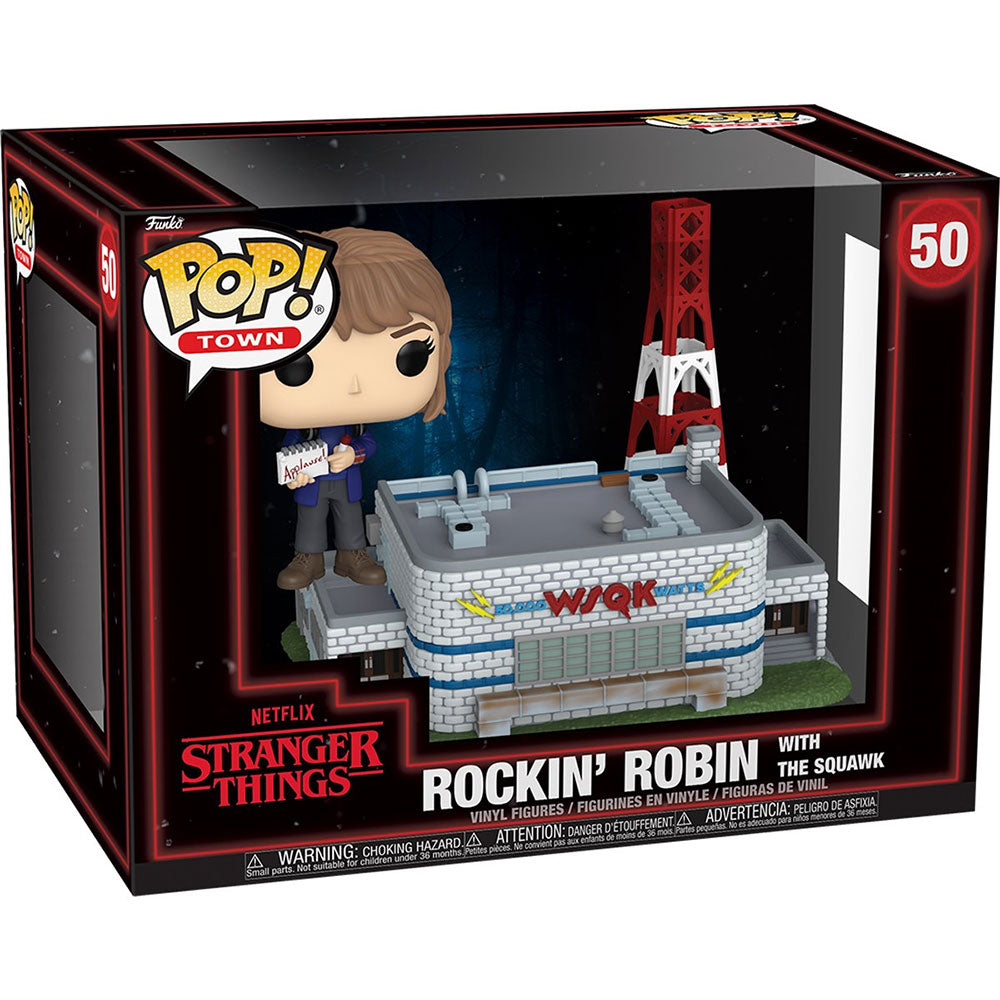 【予約商品】 STRANGER THINGS ストレンジャー・シングス (シーズン5 2025年配信決定 ) - Season 5 Rockin' Robin with the Squawk Funko Pop! Town 50 / フィギュア・人形 - PGS