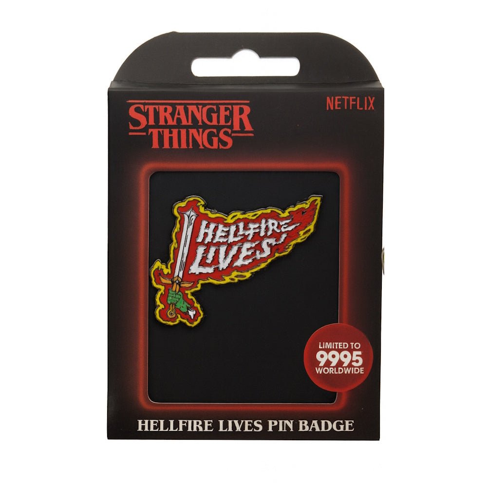 【予約商品】 STRANGER THINGS ストレンジャー・シングス (シーズン5 2025年配信決定 ) - Hellfire Lives Pin Badge / 世界限定9,995個 / バッジ