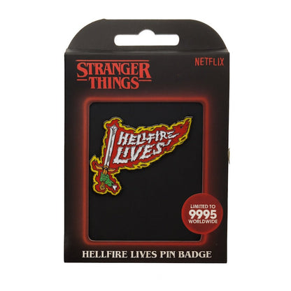 【予約商品】 STRANGER THINGS ストレンジャー・シングス (シーズン5 2025年配信決定 ) - Hellfire Lives Pin Badge / 世界限定9,995個 / バッジ