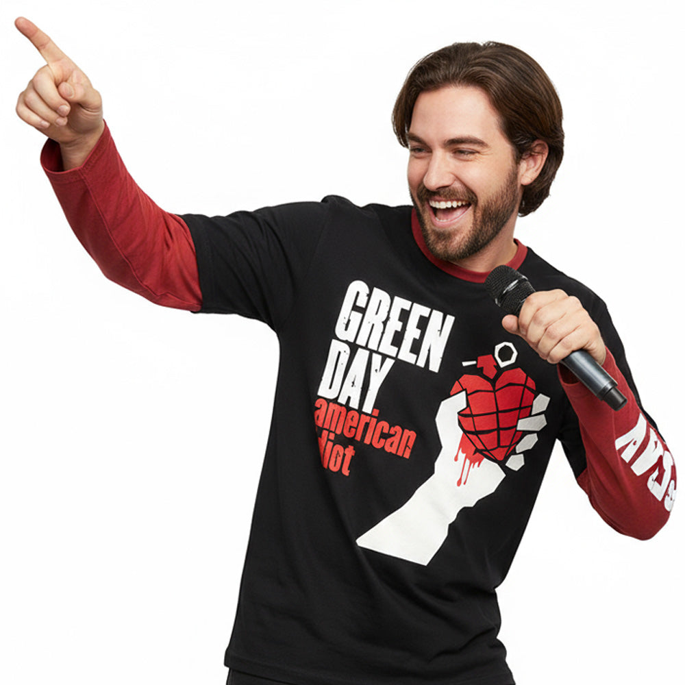 GREEN DAY グリーンデイ - American Idiot / アームプリントあり / Tシャツ / メンズ