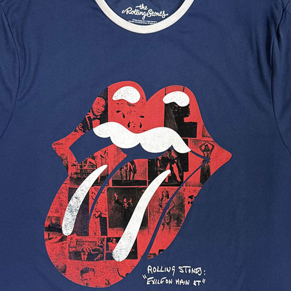 ROLLING STONES ローリングストーンズ (来日 35周年 記念 ) - Collage Tongue / アームプリントあり / Tシャツ / メンズ