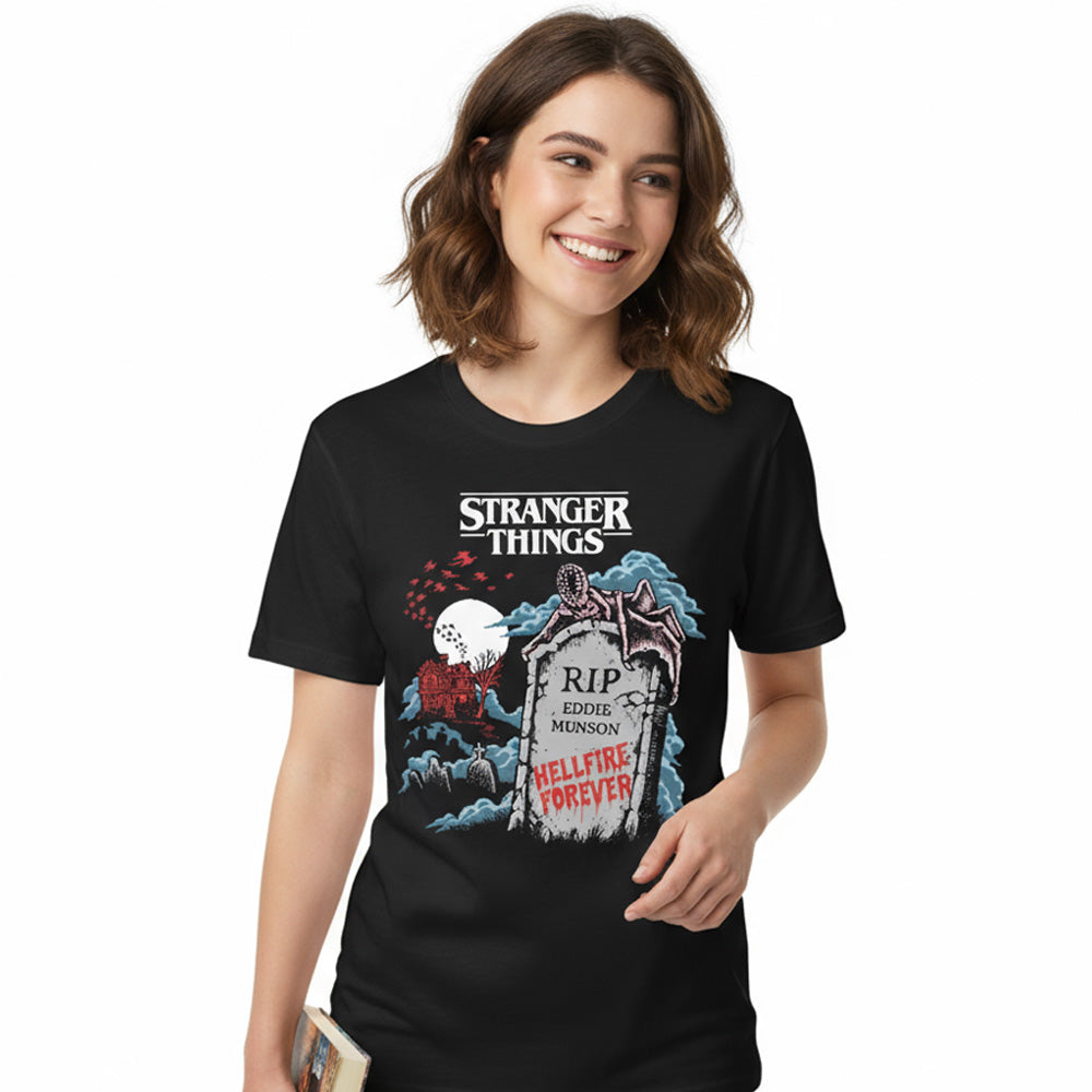 【予約商品】 STRANGER THINGS ストレンジャー・シングス (シーズン5 配信 記念 ) - RIP EDDIE / Tシャツ / メンズ