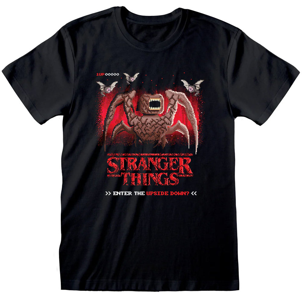 STRANGER THINGS ストレンジャー・シングス (シーズン5 配信 記念 ) - 8 BIT UPSIDE DOWN / Tシャツ /  メンズ 【公式 / オフィシャル】 – PGS