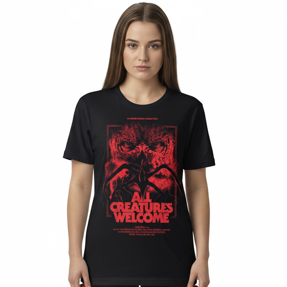 【予約商品】 STRANGER THINGS ストレンジャー・シングス (シーズン5 配信 記念 ) - ALL CREATURES WELCOME / Tシャツ / メンズ