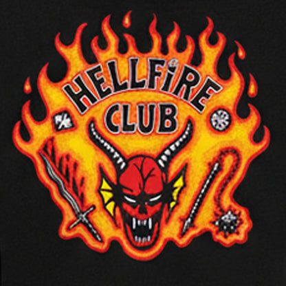 【予約商品】 STRANGER THINGS ストレンジャー・シングス (シーズン5 配信 記念 ) - HELLFIRE CLUB FLAMES / バックプリントあり / パーカー・スウェット / メンズ