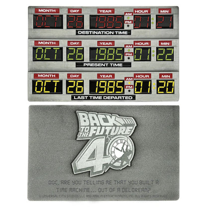 【予約商品】 BACK TO THE FUTURE バックトゥザフューチャー (劇場公開 40周年 ) - 40th Anniversary Time Circuits Ingot / 世界限定1,985個 / インテリア置物