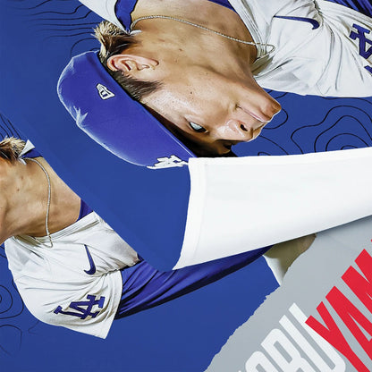 YOSHINOBU YAMAMOTO 山本由伸 - Dodgers Wall Hanging 50x60 Inches / タペストリー