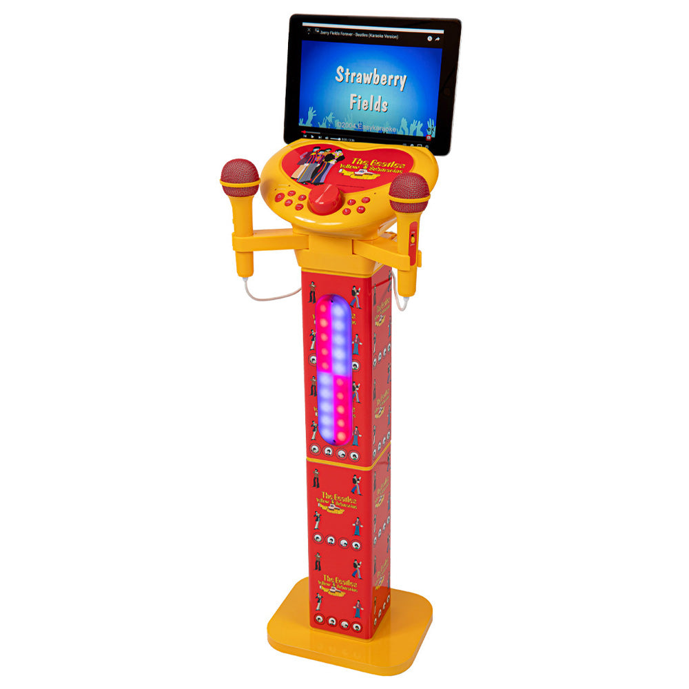 THE BEATLES ビートルズ (結成 65周年 ) - Yellow Submarine Pedestal / カラオケスピーカー / マイク2本付き / 楽器用品