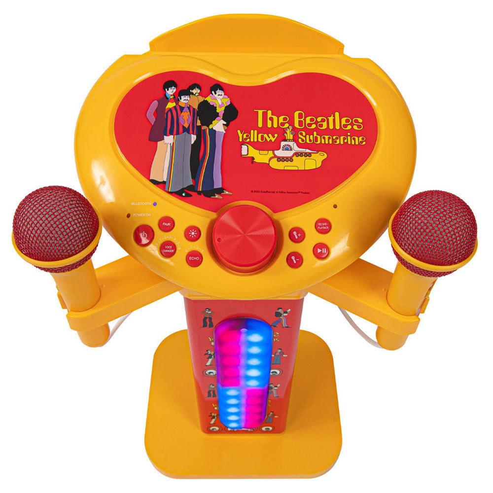 THE BEATLES ビートルズ (結成 65周年 ) - Yellow Submarine Pedestal / カラオケスピーカー / マイク2本付き / 楽器用品