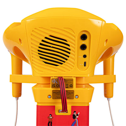 THE BEATLES ビートルズ (結成 65周年 ) - Yellow Submarine Pedestal / カラオケスピーカー / マイク2本付き / 楽器用品