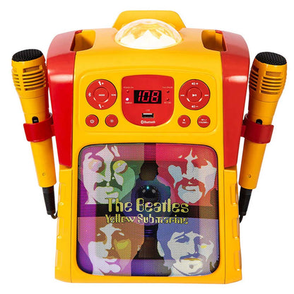 THE BEATLES - (結成 65周年 ) - Yellow Submarine Faces / カラオケスピーカー / ライトショー搭載 / マイク2本付き