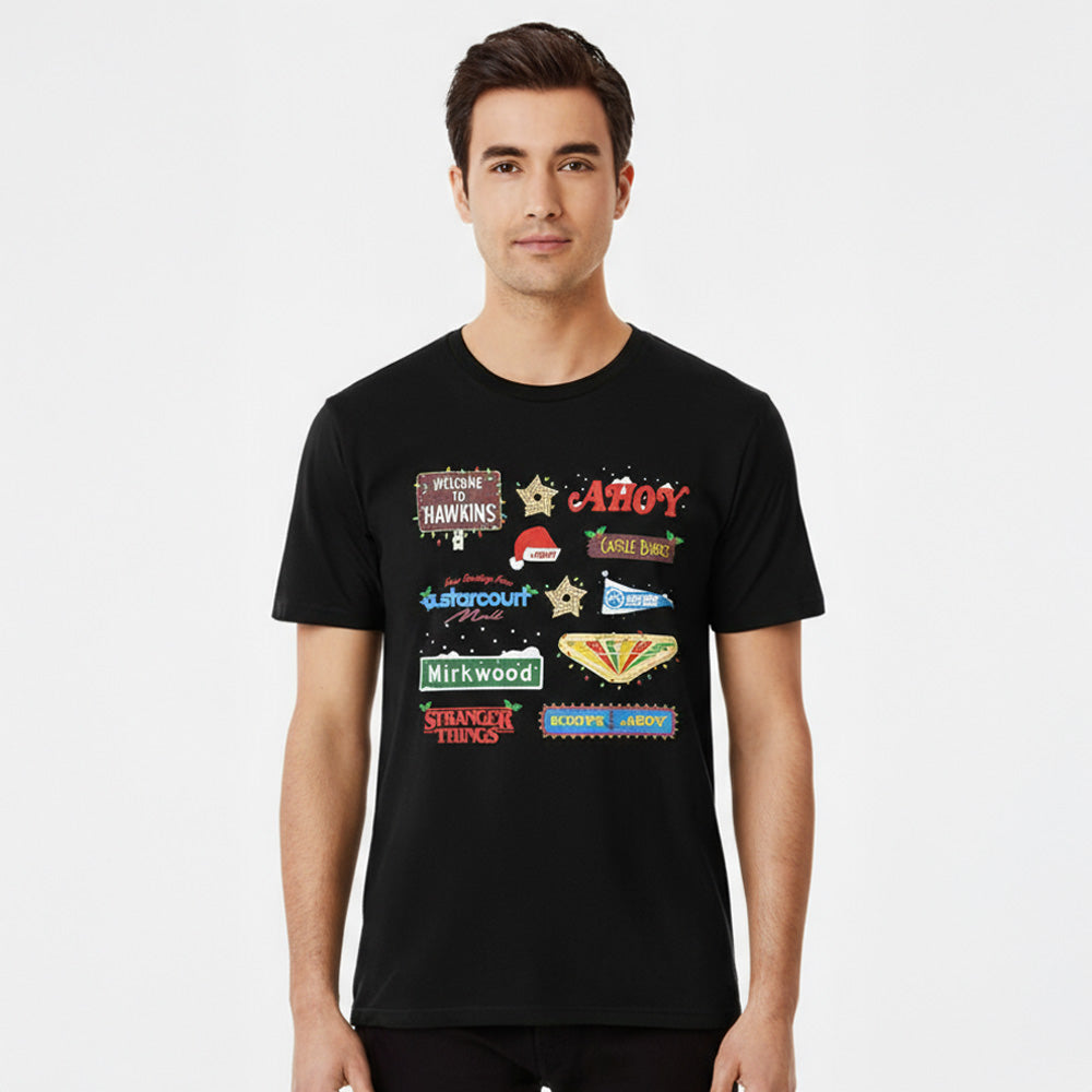 STRANGER THINGS ストレンジャー・シングス (シーズン5 配信 記念 ) - 【クリスマス限定】Deck Christmas Sign / Tシャツ / メンズ