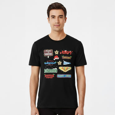 STRANGER THINGS ストレンジャー・シングス (シーズン5 配信 記念 ) - 【クリスマス限定】Deck Christmas Sign / Tシャツ / メンズ