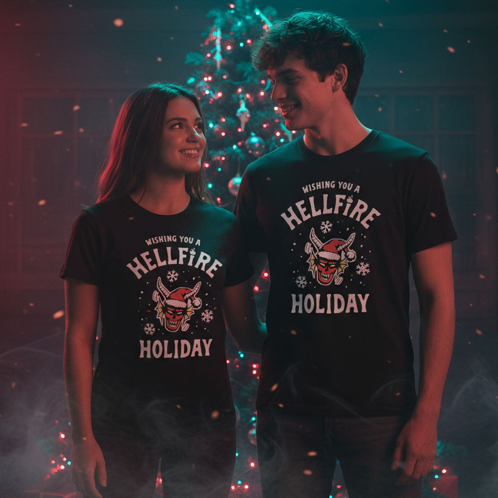 STRANGER THINGS ストレンジャー・シングス (シーズン5 配信 記念 ) - 【クリスマス限定】Wishing You A Hell Fire / Tシャツ / メンズ