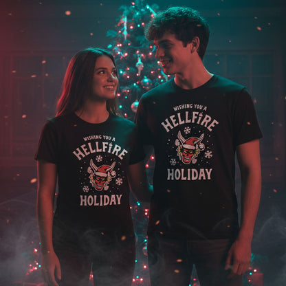 STRANGER THINGS ストレンジャー・シングス (シーズン5 配信 記念 ) - 【クリスマス限定】Wishing You A Hell Fire / Tシャツ / メンズ