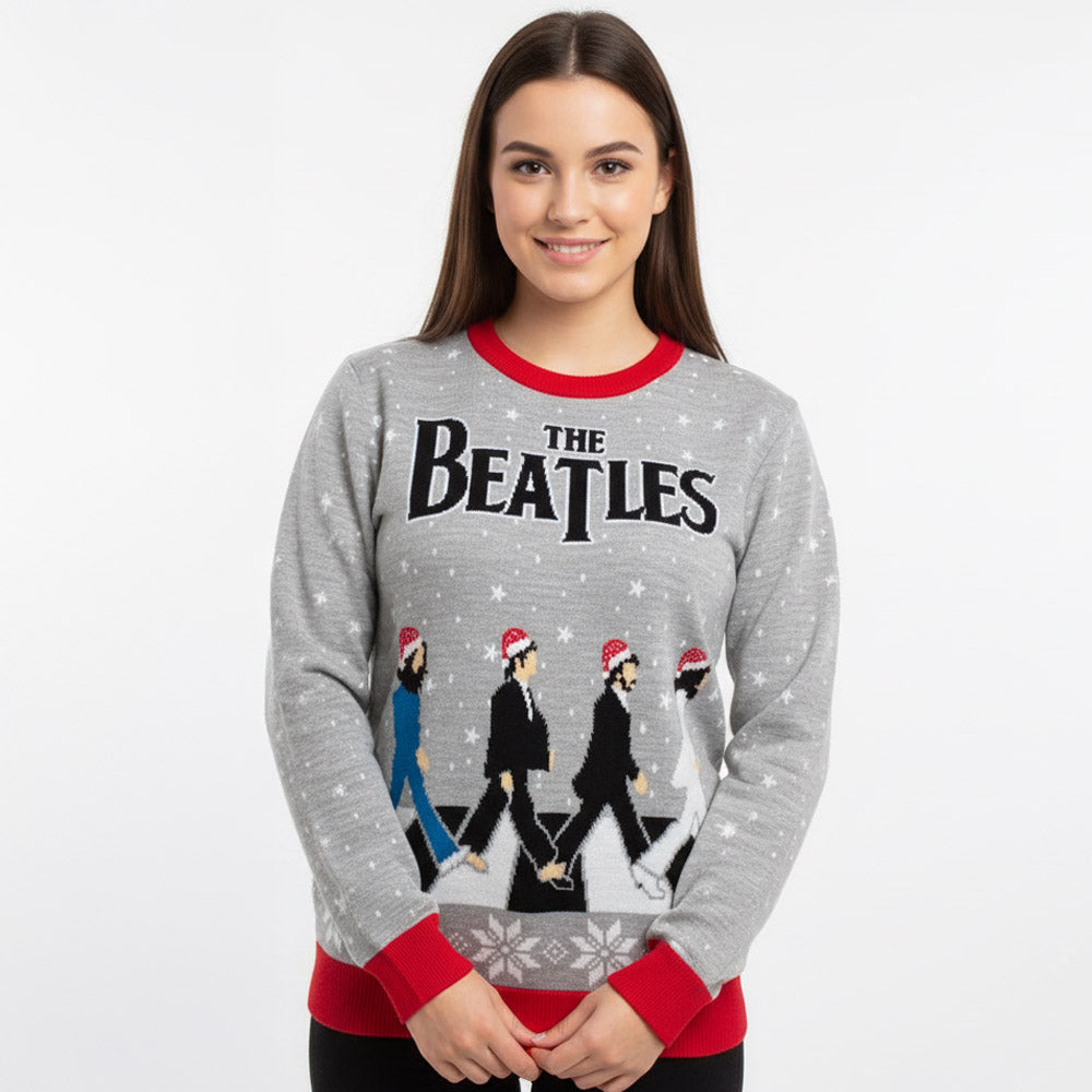 THE BEATLES ビートルズ (結成 65周年 ) - 【クリスマス限定】Abbey Road Xmas / セーター / メンズ