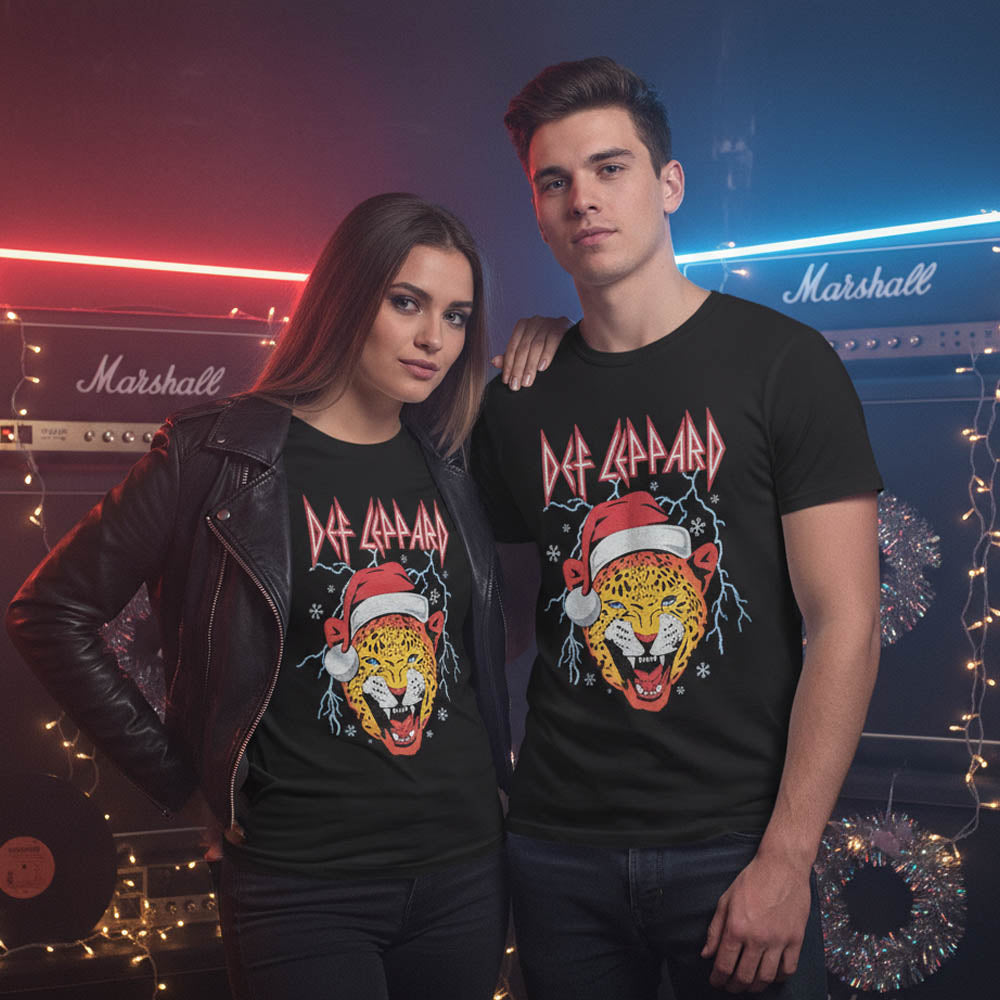 DEF LEPPARD デフレパード (デビュー 45周年 ) - 【クリスマス限定】Holiday Leppard / Tシャツ / メンズ