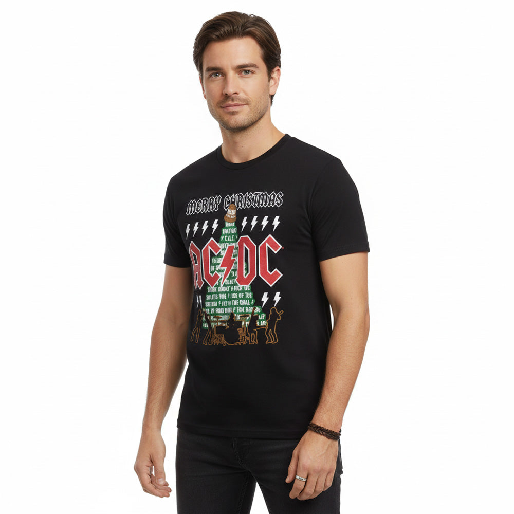 AC/DC エーシーディーシー (Back in Black 45周年 ) - 【クリスマス限定】Merry Christmas / Tシャツ / メンズ