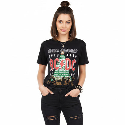 AC/DC エーシーディーシー (Back in Black 45周年 ) - 【クリスマス限定】Merry Christmas / Tシャツ / メンズ