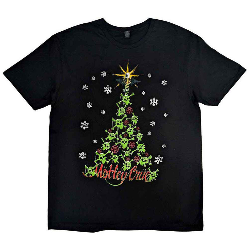 MOTLEY CRUE モトリークルー (来日 40周年 ) - 【クリスマス限定】Xmas Crue / バックプリントあり / Tシャツ / メンズ