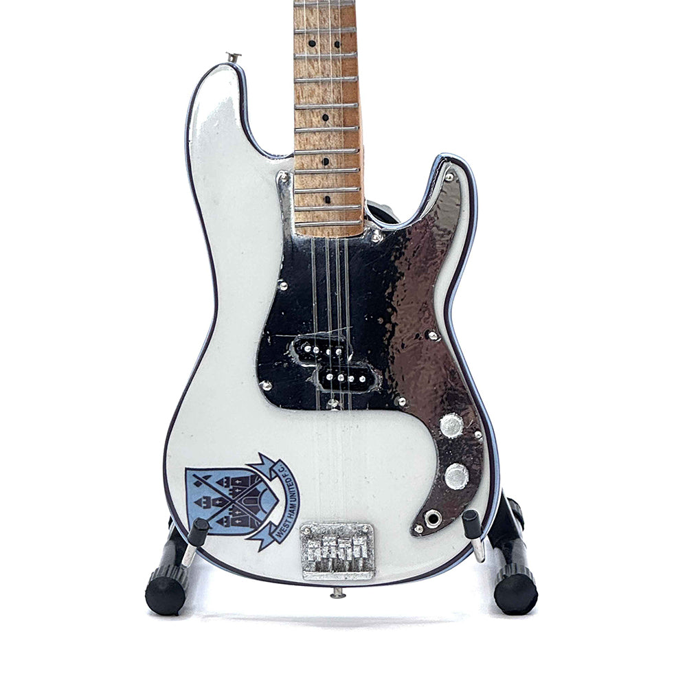 IRON MAIDEN アイアンメイデン (結成 50周年 ) - Steve Harris Sig with Pinstripe / ミニチュア楽器