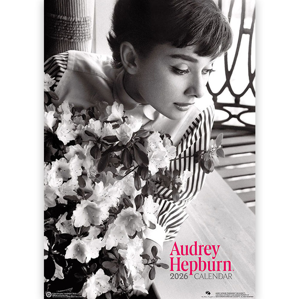 AUDREY HEPBURN オードリー・ヘプバーン - 2026年カレンダー / 壁掛け