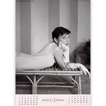 AUDREY HEPBURN オードリー・ヘプバーン - 2026年カレンダー / 壁掛け / カレンダー・ダイアリー