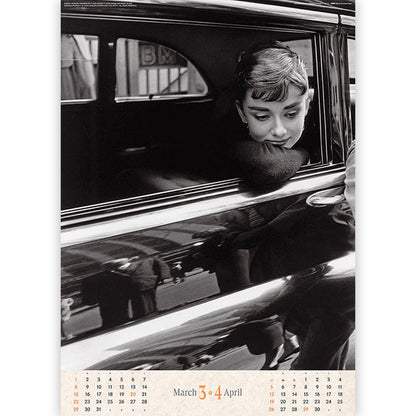 AUDREY HEPBURN オードリー・ヘプバーン - 2026年カレンダー / 壁掛け / カレンダー・ダイアリー