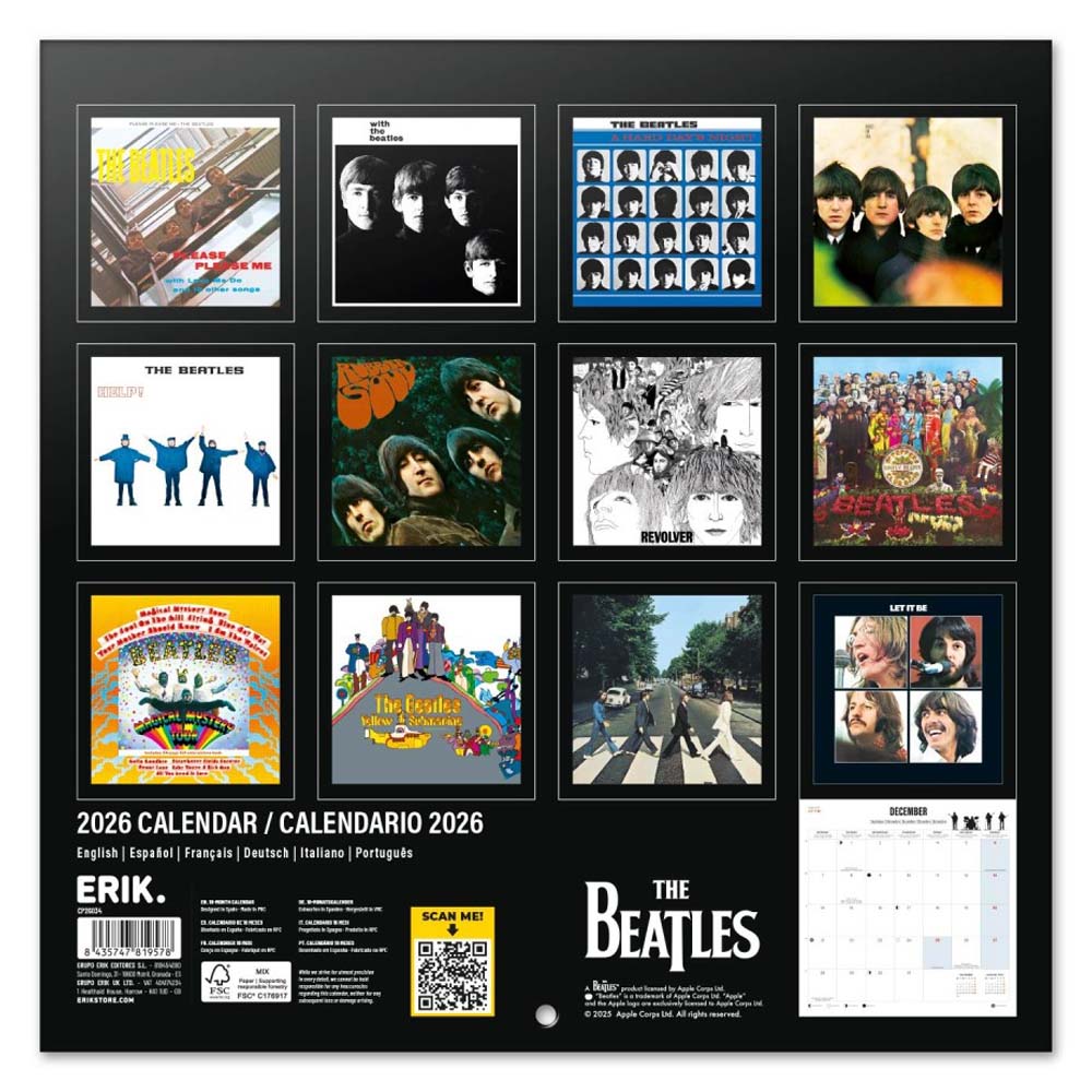 THE BEATLES ビートルズ (来日 60周年 ) - 2026 CALENDAR / スクエア