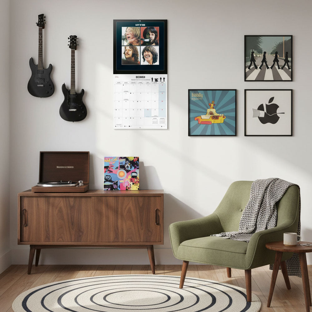 THE BEATLES (65th Anniversary) - 2026 CALENDAR / Square / Calendar Diary