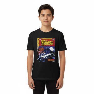 BACK TO THE FUTURE バックトゥザフューチャー (劇場公開 40周年 ) - BTTF Comic Cover / Tシャツ / ジュニア
