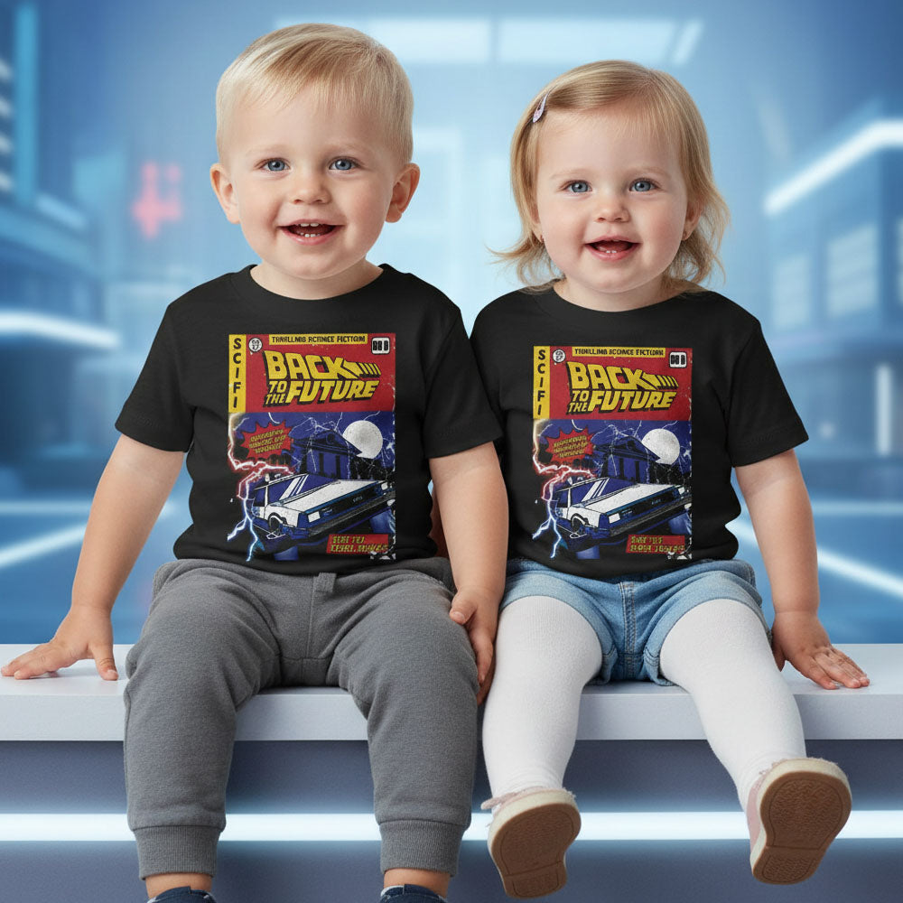 BACK TO THE FUTURE バックトゥザフューチャー (劇場公開 40周年 ) - BTTF Comic Cover / Tシャツ / キッズ