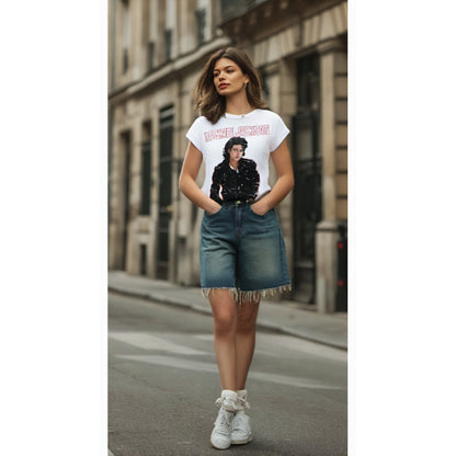 MICHAEL JACKSON マイケルジャクソン (2026年 映画公開 ) - BAD DIAMANTE / Amplified（ ブランド ） / ヴィンテージ / Tシャツ / レディース