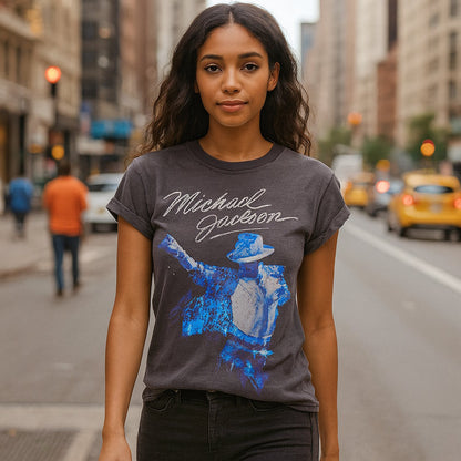 MICHAEL JACKSON マイケルジャクソン (2026年 映画公開 ) - M.J.& DIAMANTE / Amplified（ ブランド ） / ヴィンテージ / Tシャツ / レディース