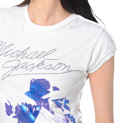 MICHAEL JACKSON マイケルジャクソン (2026年 映画公開 ) - M.J.& DIAMANTE / Amplified（ ブランド ） / ヴィンテージ / Tシャツ / レディース