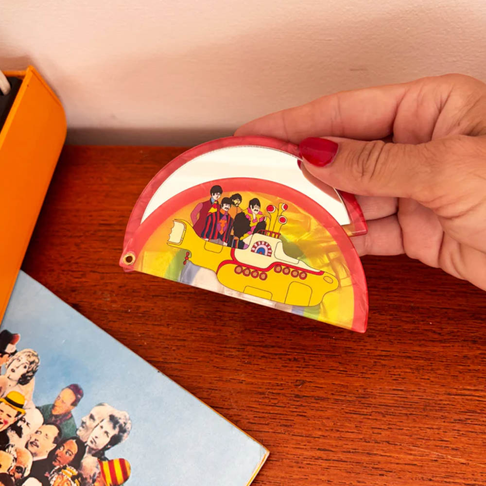 THE BEATLES ビートルズ (結成 65周年 ) - Yellow Submarine / コンパクトミラー / ファッション雑貨