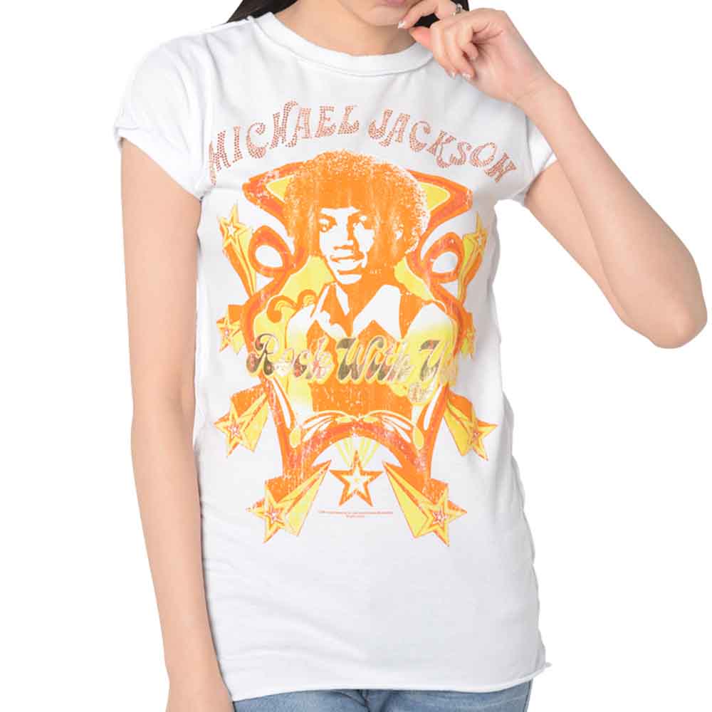 MICHAEL JACKSON マイケルジャクソン (2026年 映画公開 ) - ROCK WITH YOU / Amplified（ ブランド ） / ヴィンテージ / Tシャツ / レディース