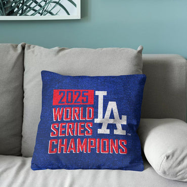 LOS ANGELES DODGERS（MLB） ロサンゼルスドジャース - 2025 ワールドシリーズ優勝記念グッズコレクション / Woven Taperstry Doble Sided / Hot Corner （45×45cm） / 寝具