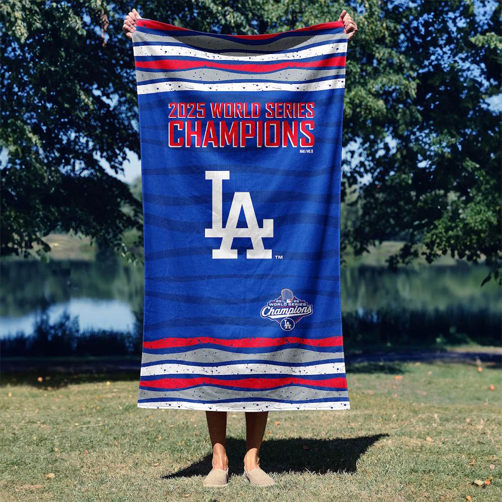 LOS ANGELES DODGERS（MLB） ロサンゼルスドジャース - 2025 ワールドシリーズ優勝記念グッズコレクション / Beach Towel / Cycle / （約76×152cm） / タオル