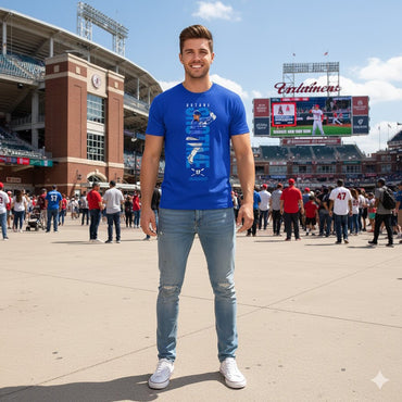 SHOHEI OHTANI 大谷翔平 - OHTANI IN HIS NAME / Dodgers Blue / Tシャツ / メンズ - PGS